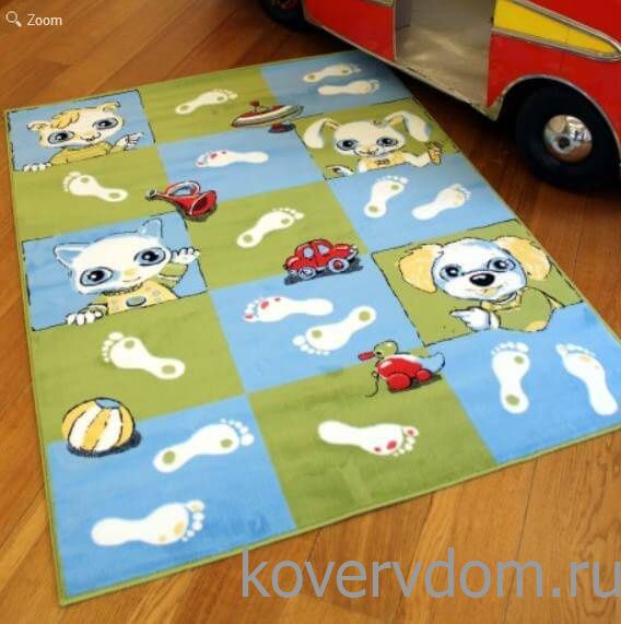 Детский развивающий ковер PTT Sorona JOYFUL KIDS Footprints