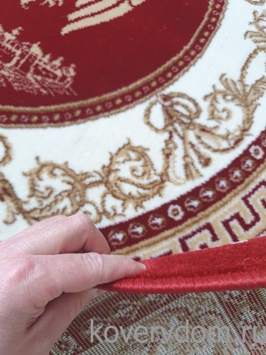 Ковер ОРЛЕЦ квадрат красно-бордовый